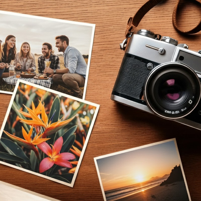 Examples of many photos used as cells for a photo mosaic